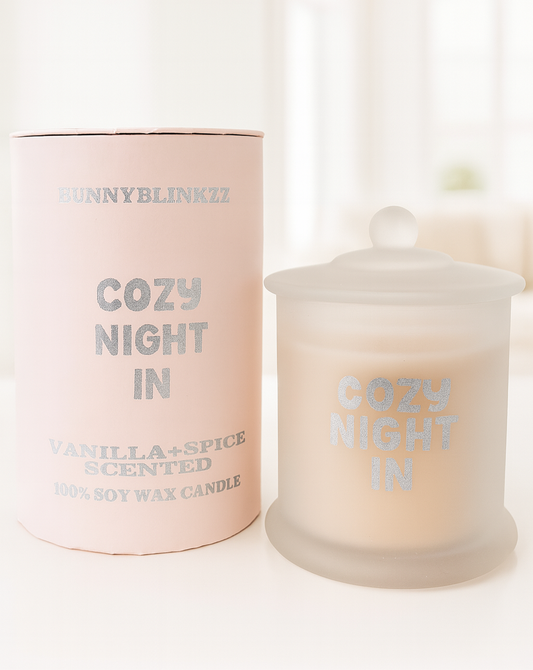 COZY NIGHT IN vanilla + spice deluxe candle