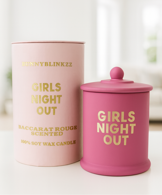 GIRLS NIGHT OUT baccarat rouge scented candle