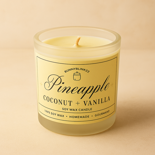 Pineapple Coconut and Vanilla M candle
